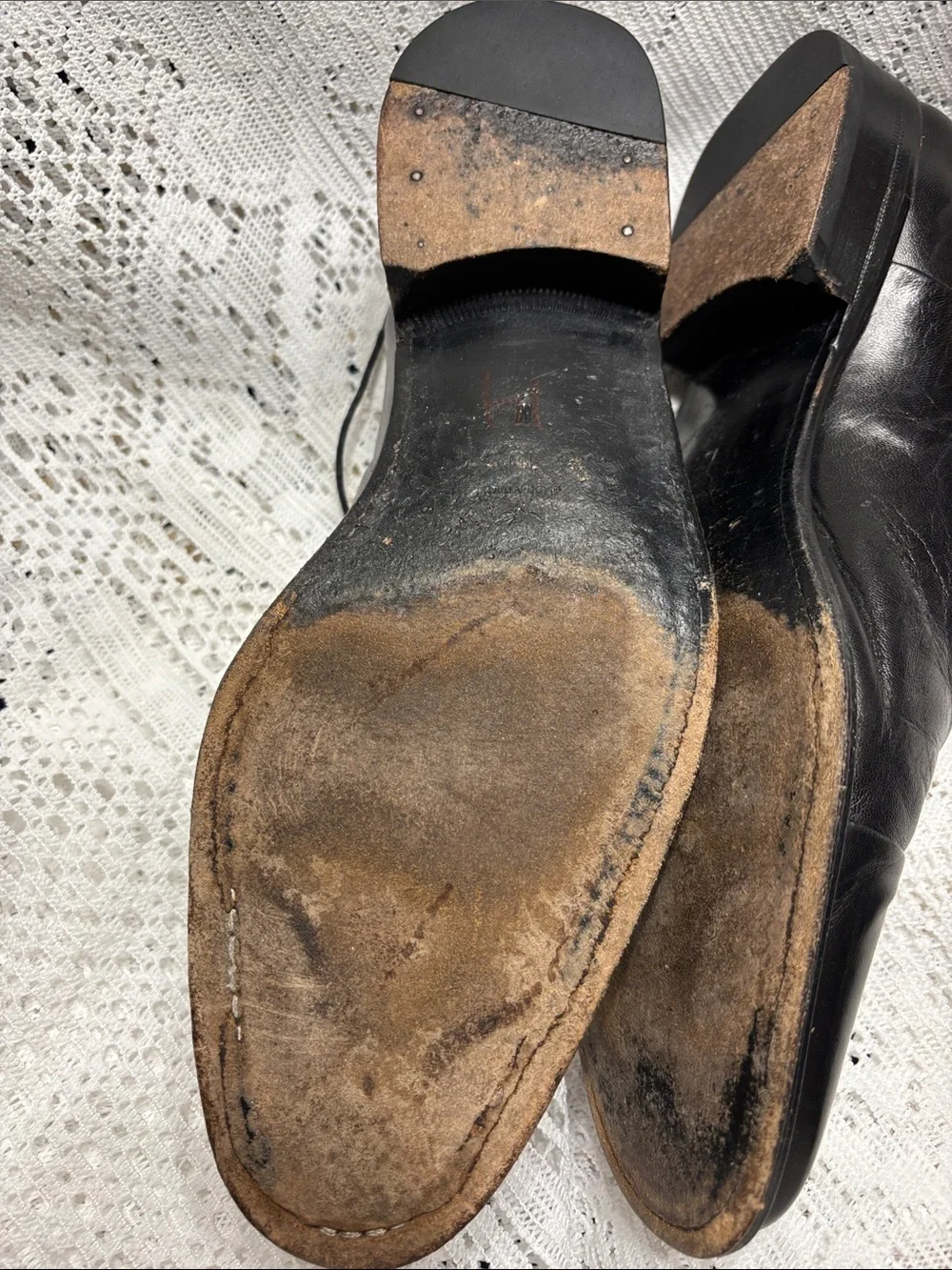 Bruno Magli Black Leather Cap-Toe Oxfords
